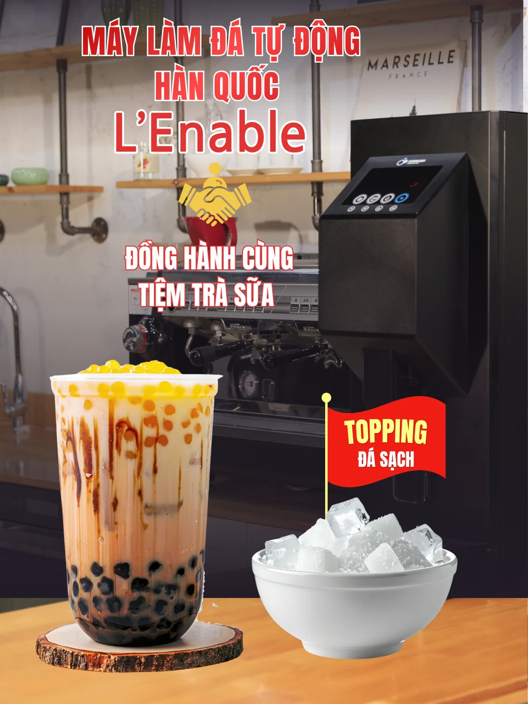 Máy Làm Đá Cho Quán Trà Sữa Nên Chọn Loại Nào? Hướng Dẫn Chi Tiết Từ A–Z